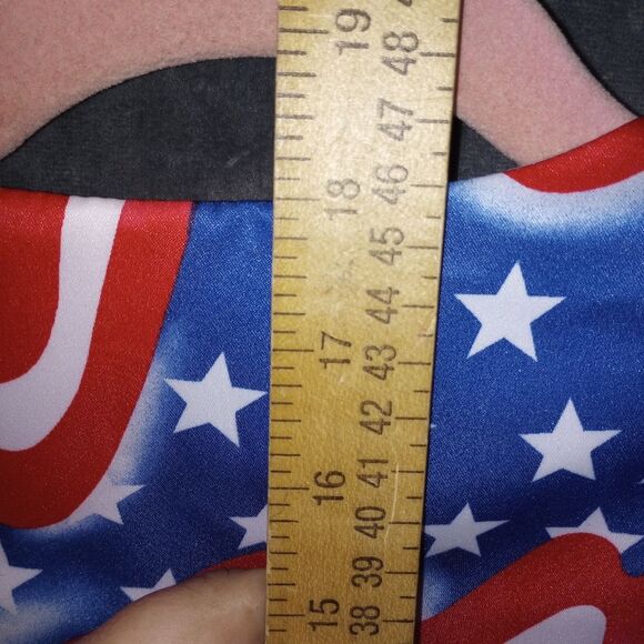 Banjo Dallas TX Vintage Rodeo Wear Stars and Stripes Zip Front Crop Top Size Med - Picture 7 of 8